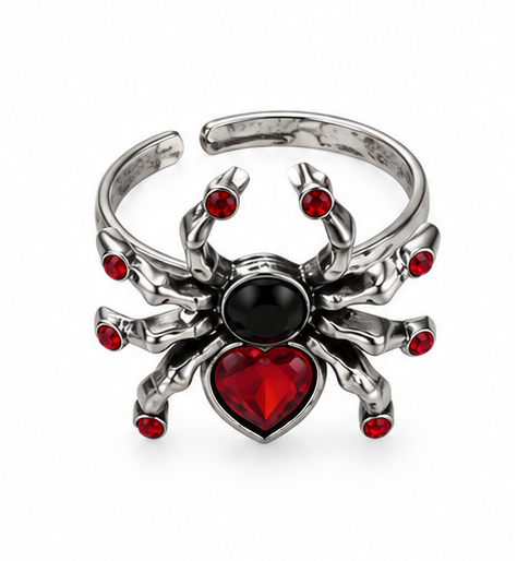Scarlet Widow Ring
