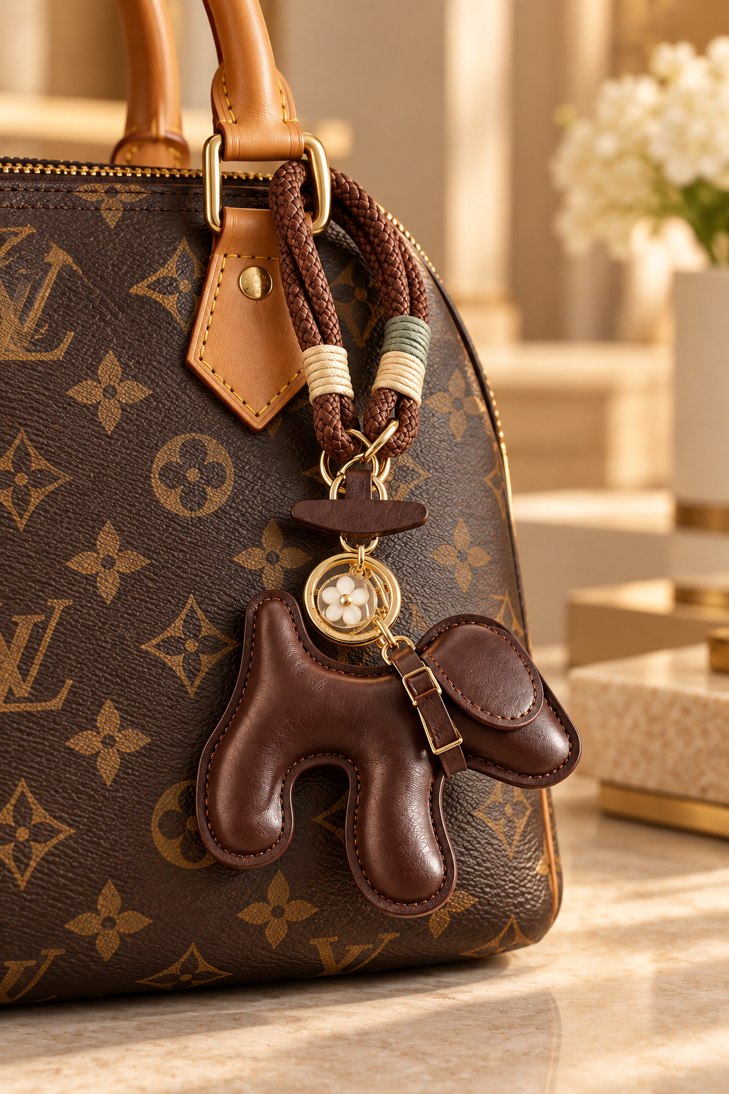 Cocoa Pup Bag Charm
