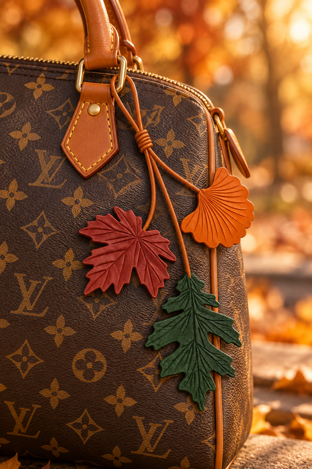 Autumn Leaves Bag Charm