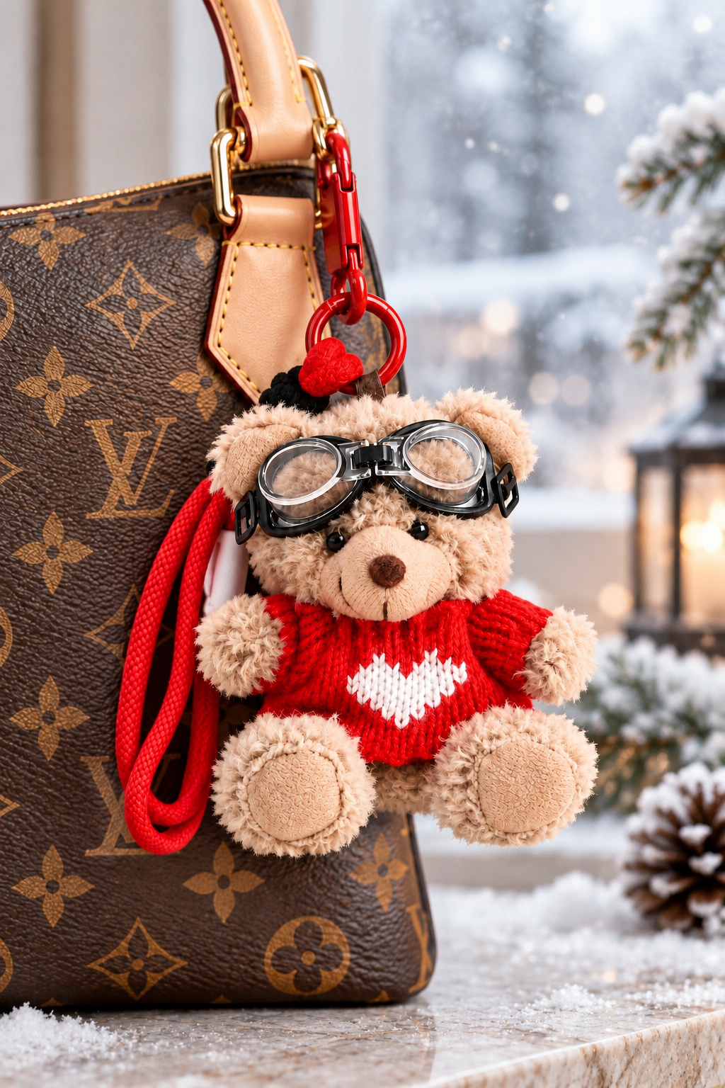 Cozy Scholar Bear Charm