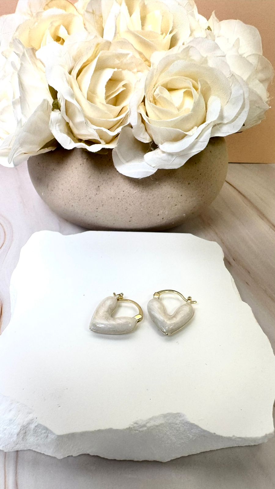 Heart Drops Earrings