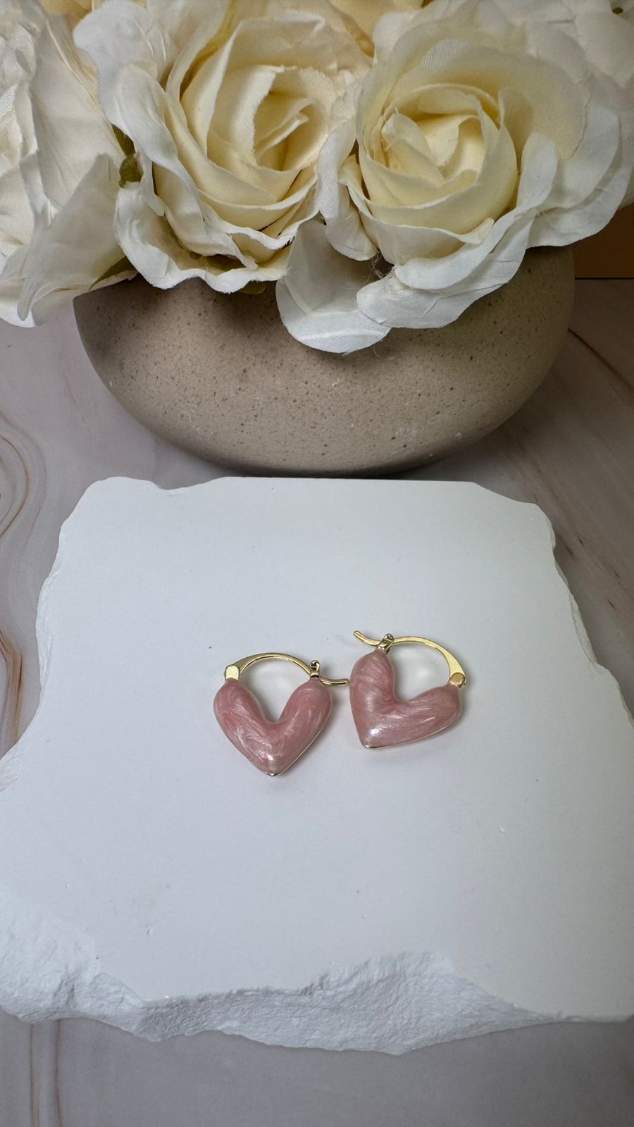 Heart Drops Earrings