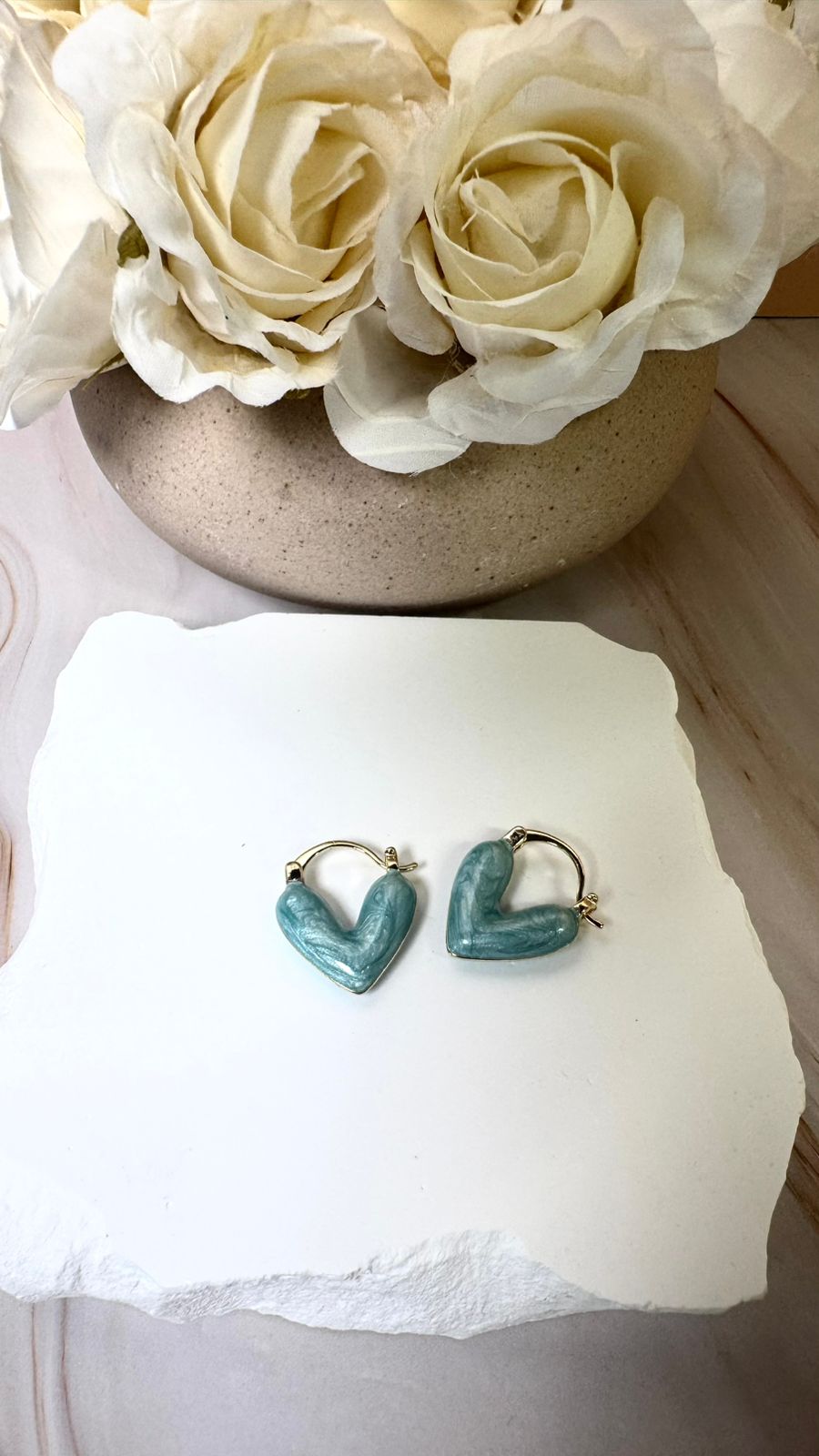 Heart Drops Earrings