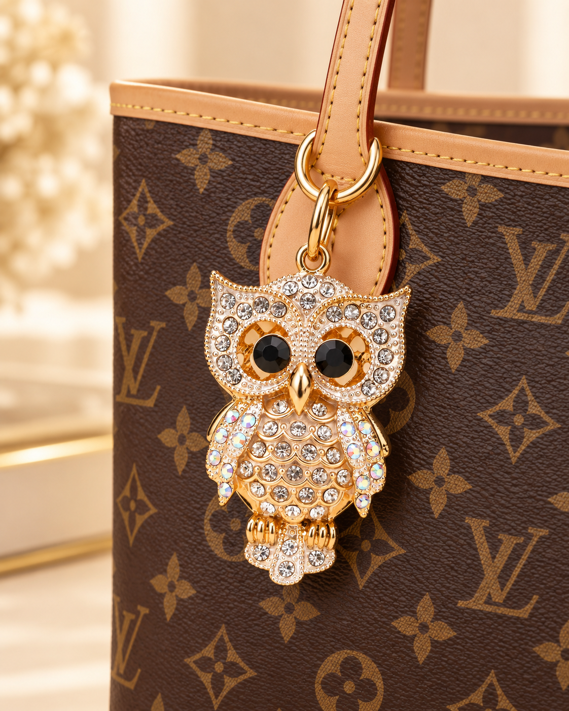 Starlit Owl Charm