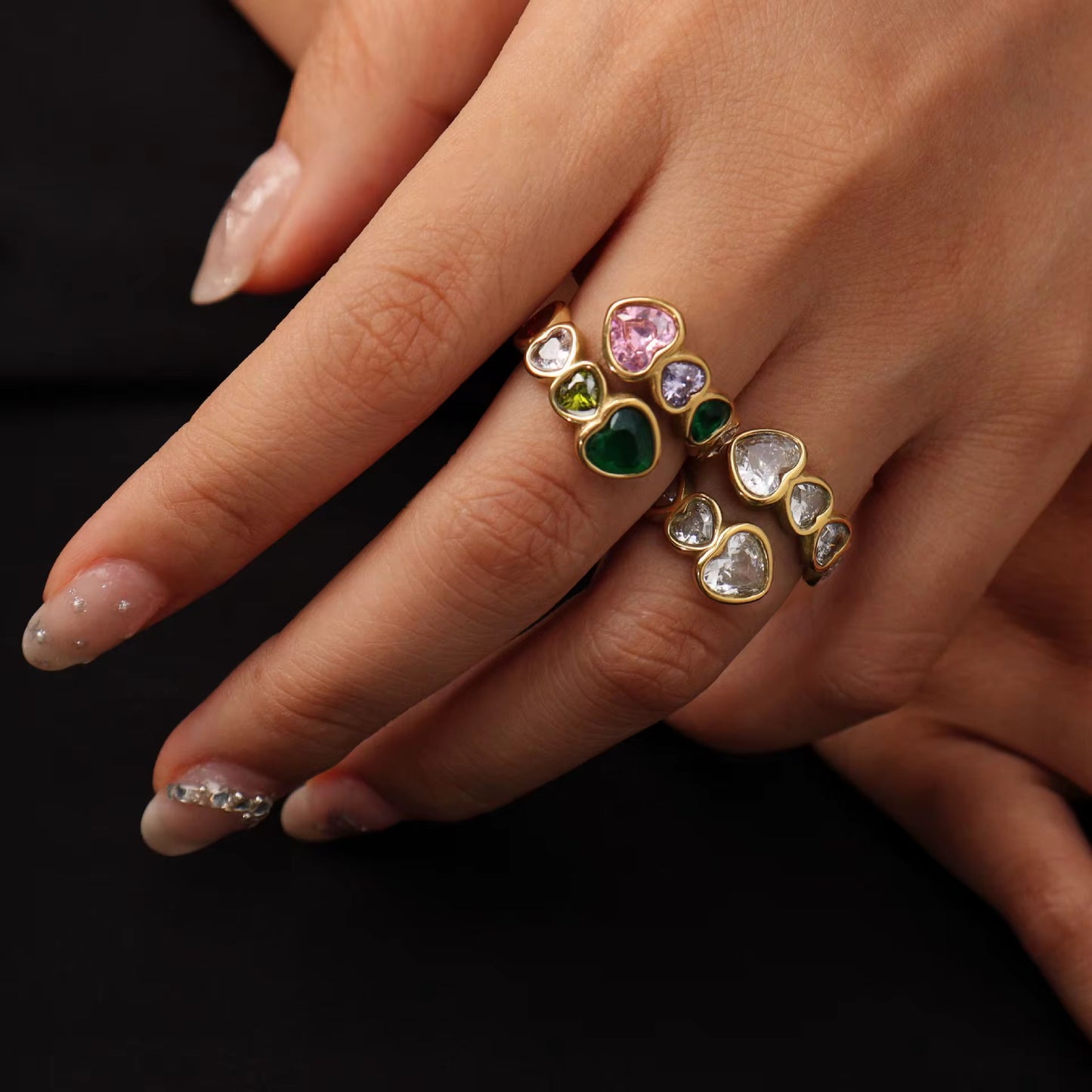 Candy Hearts Ring