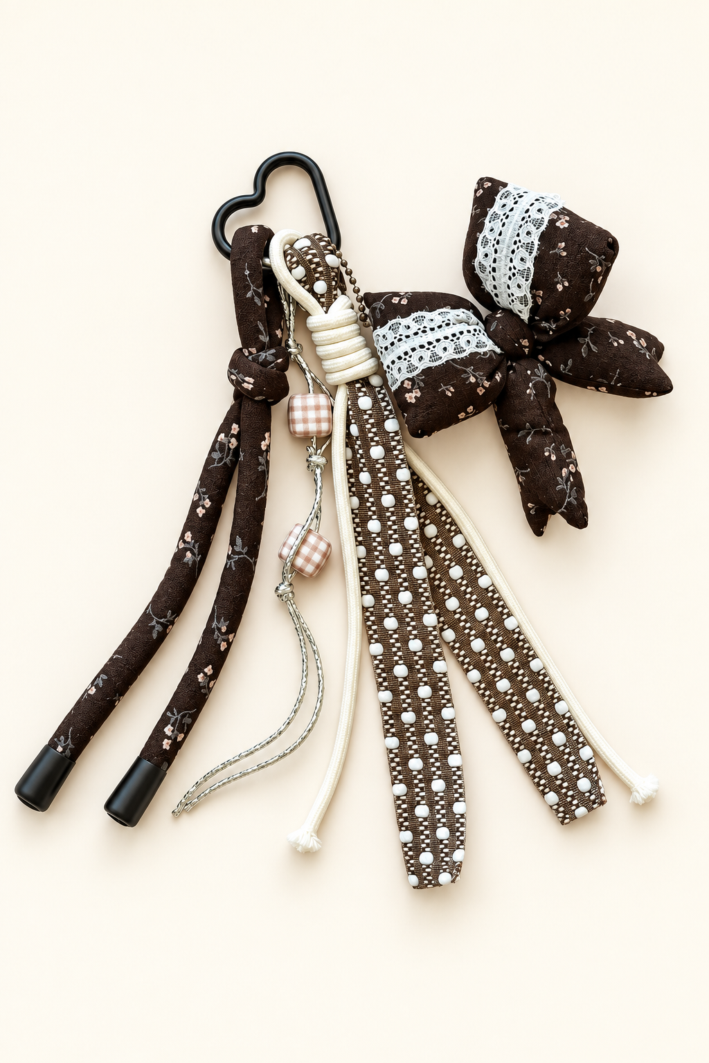 Cocoa Bow Bag Charm