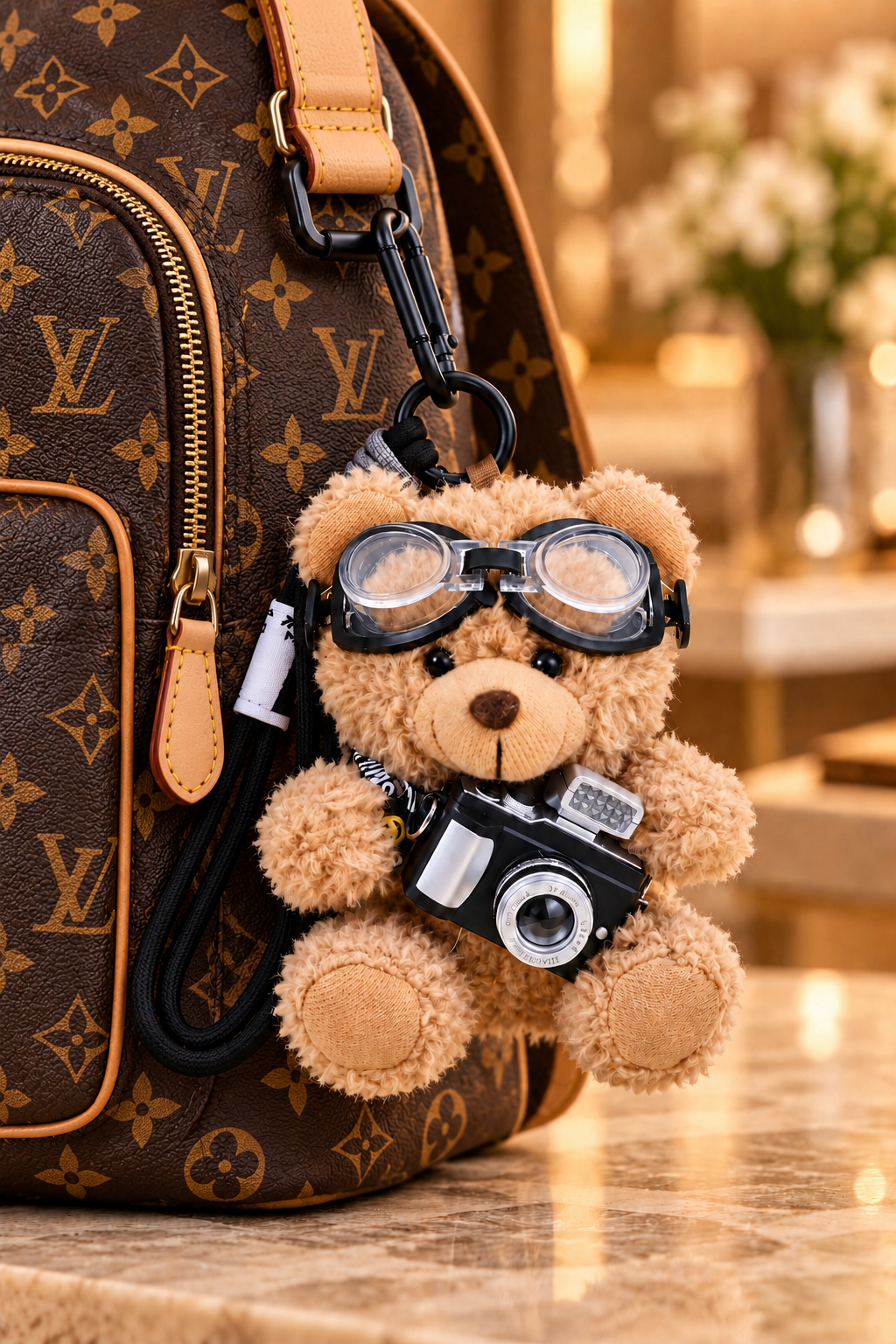 Little photographer Teddy Bag Charm