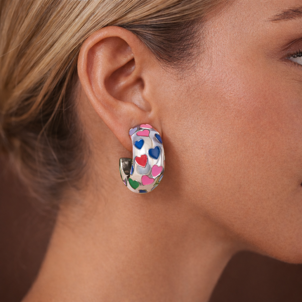 Candy Heart Hoops