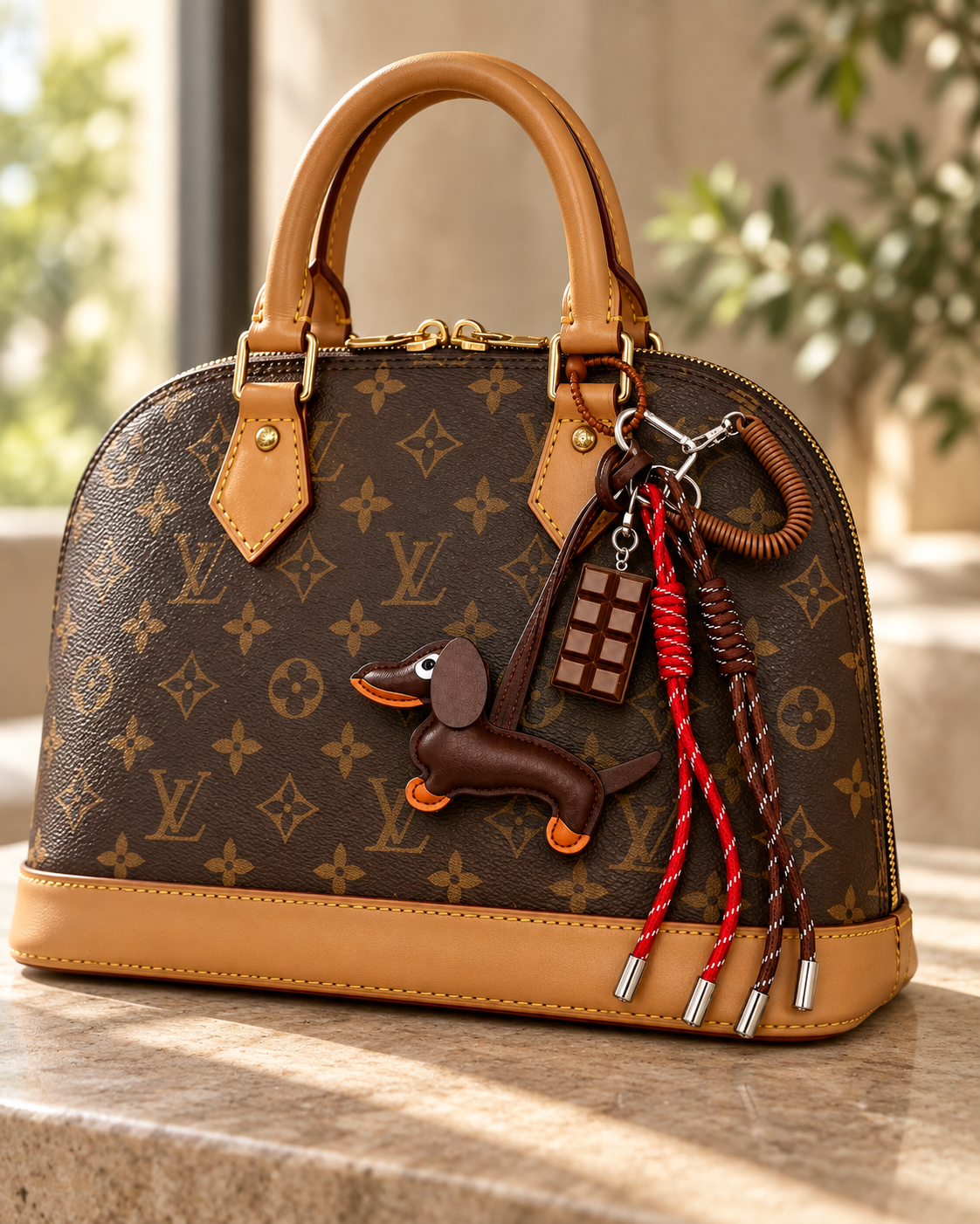 Cocoa Pup Bag Charm