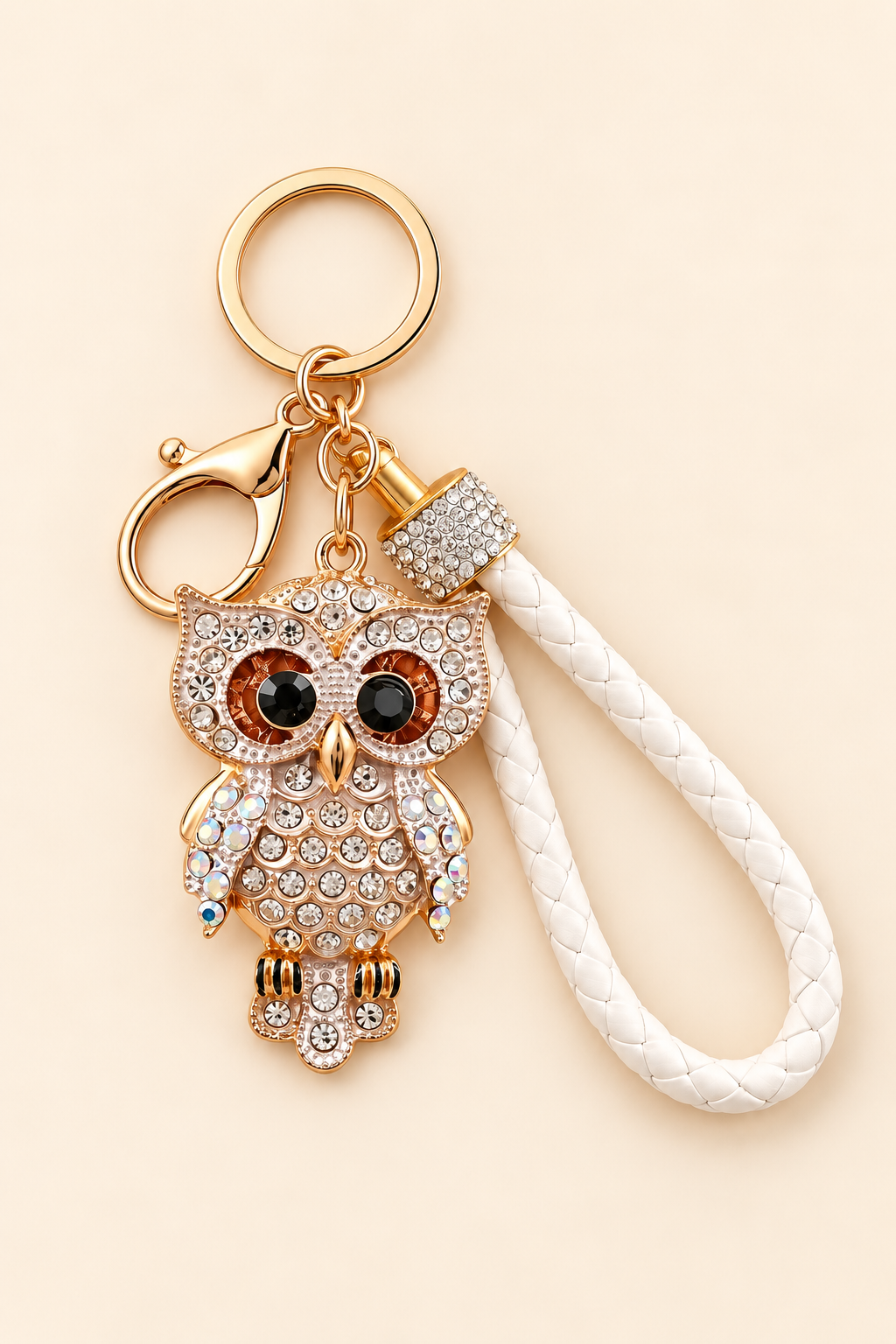 Owl Glow Wristlet Keychain