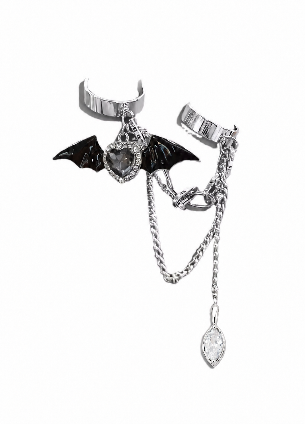 Midnight Wings Ring Chain