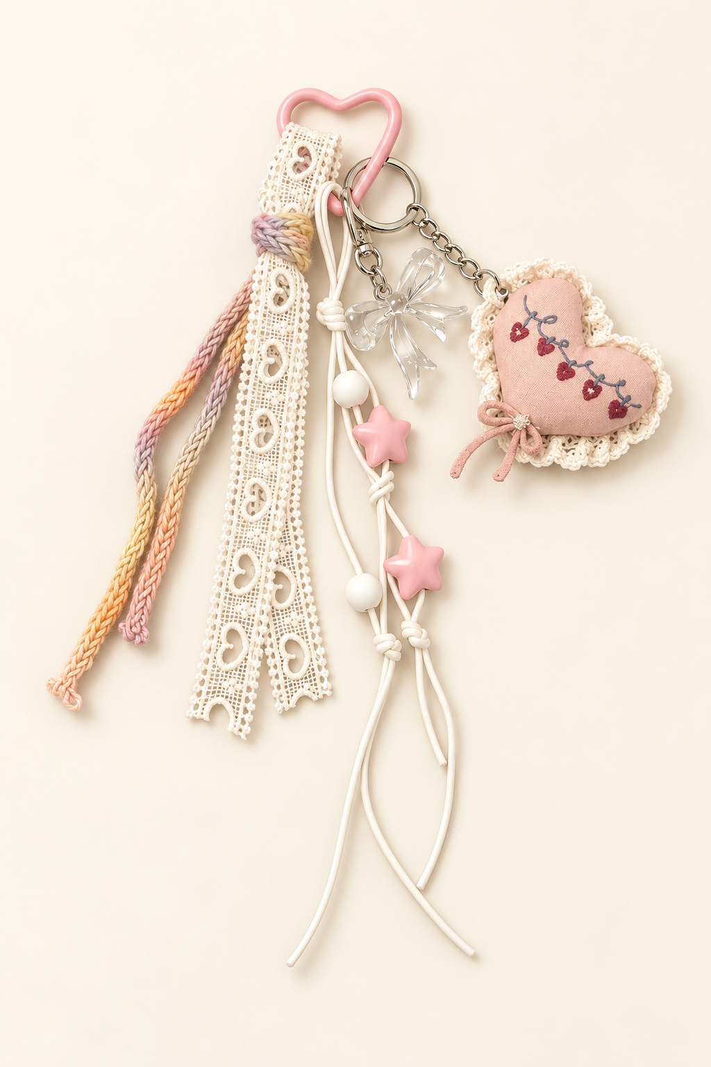 Lovely Little Heart Bag Charm