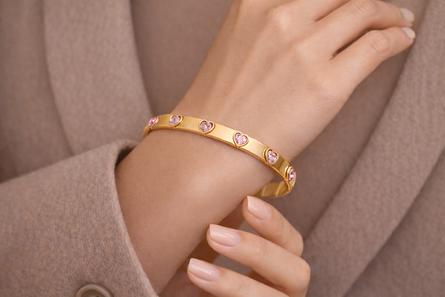 Cœur d’Or Heart Bangle
