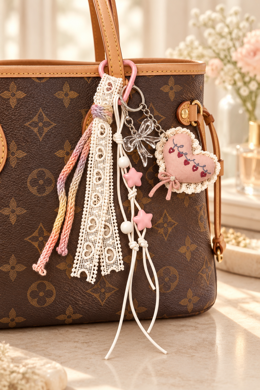 Lovely Little Heart Bag Charm