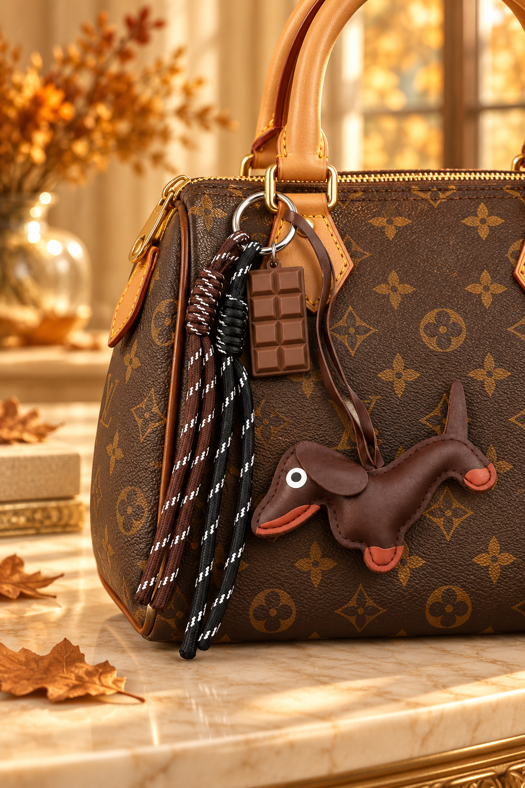 Cocoa Dash Bag Charm