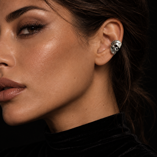 Fearless Skull Ear Cuff