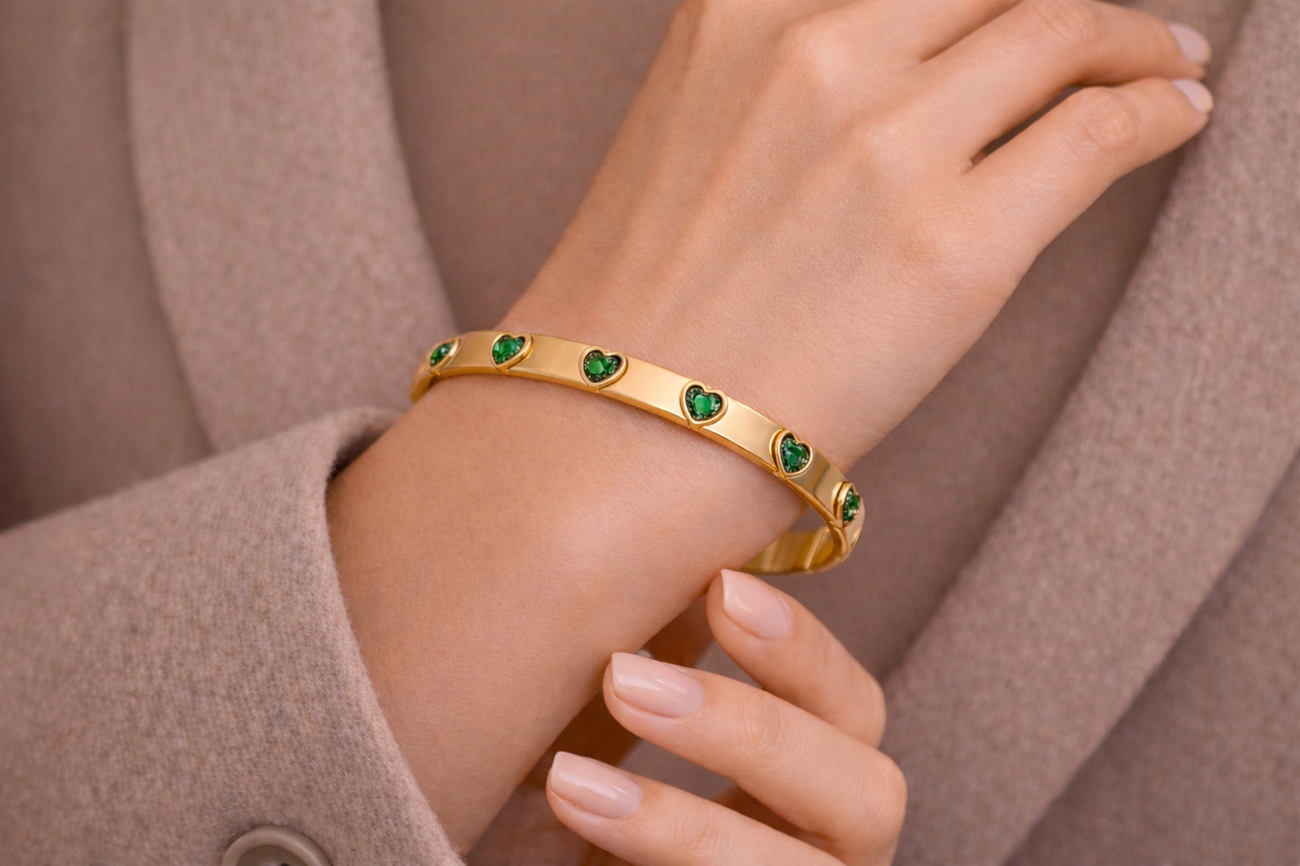 Cœur d’Or Heart Bangle
