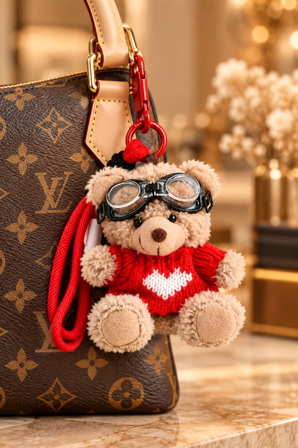 Cozy Scholar Bear Charm