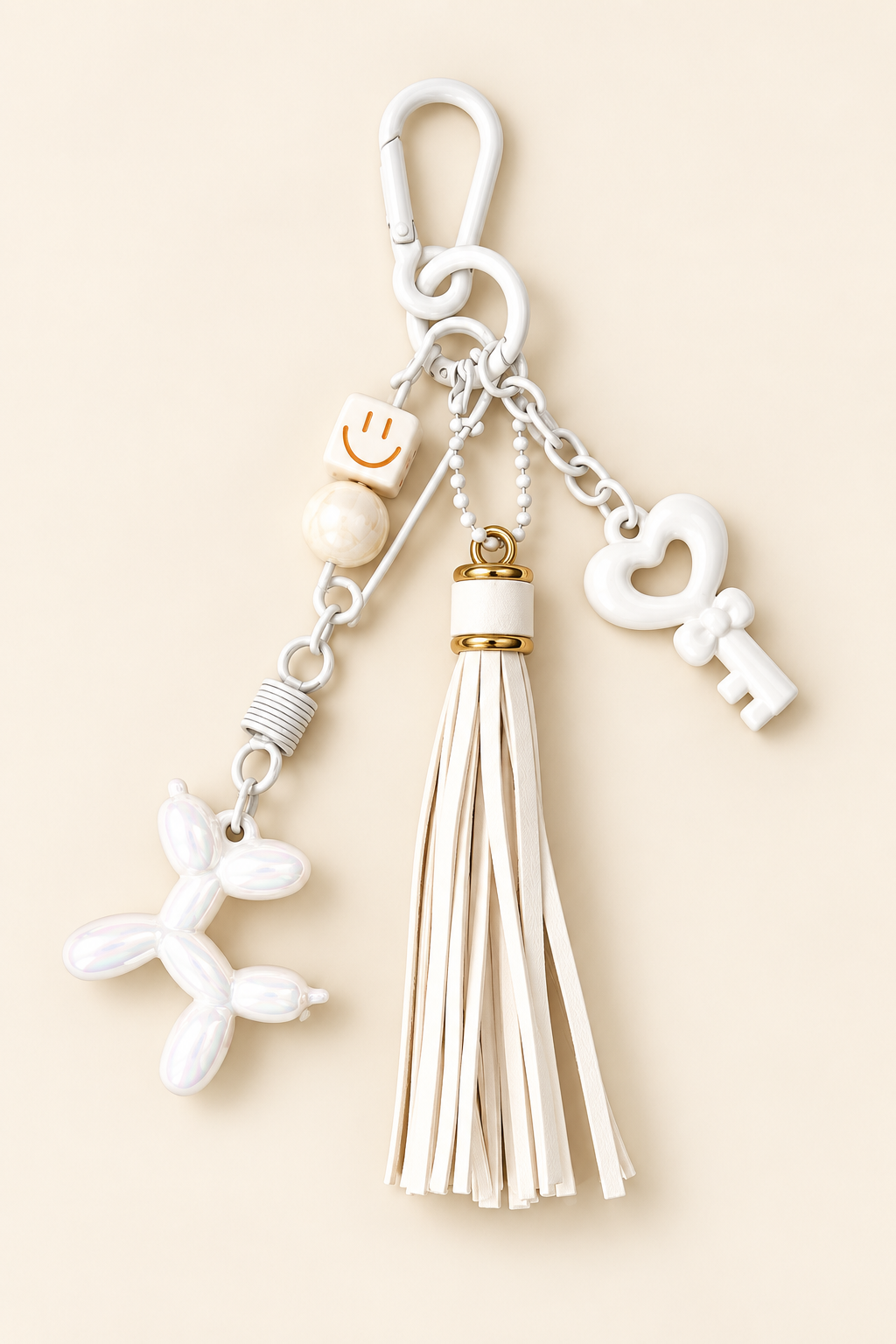 Cloudy Balloon Dog Bag Charm