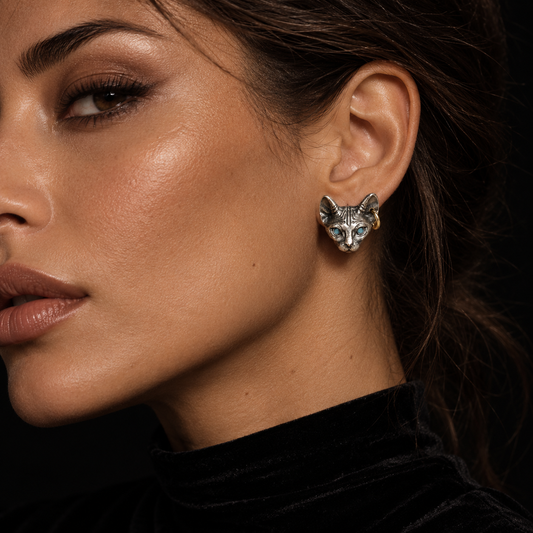 Nine Lives Cat Earrings