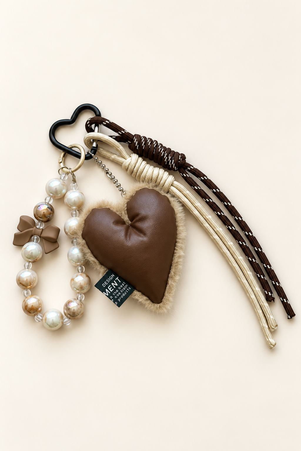 Cozy Heart Bag Charm