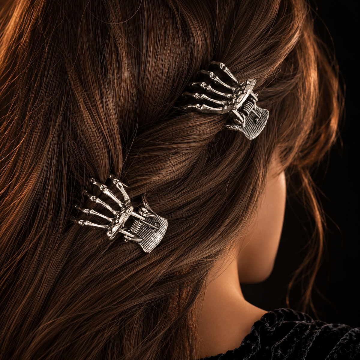 Skeleton Grip Mini Hair Claws