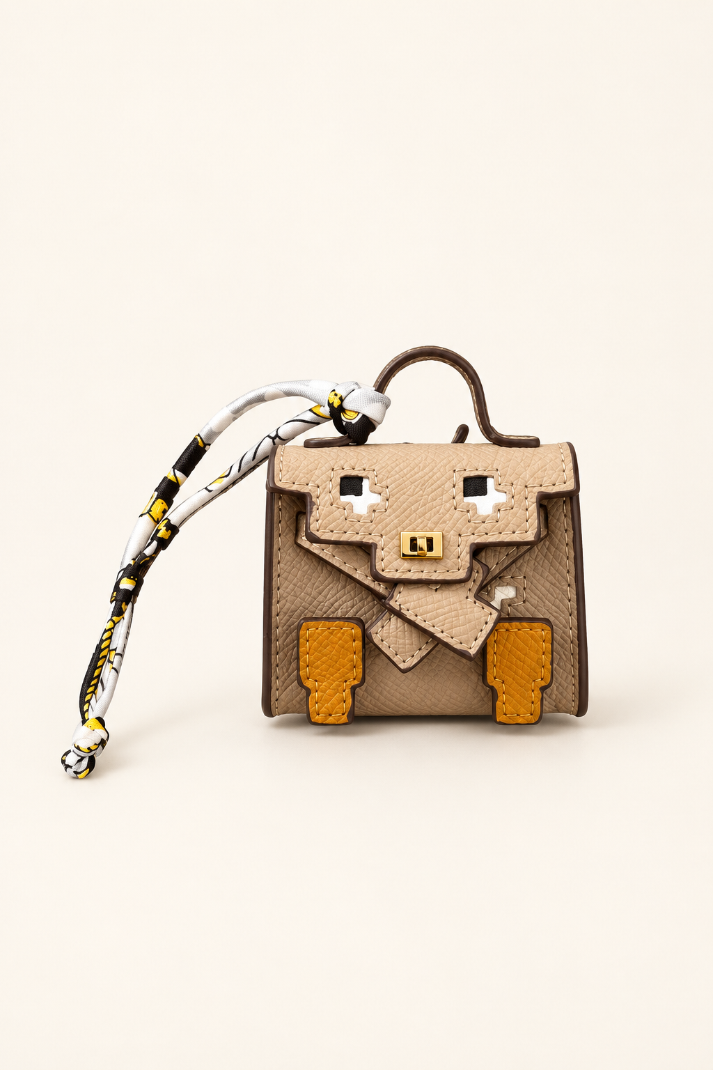 Pixel Mini Bag Charm & Keychain