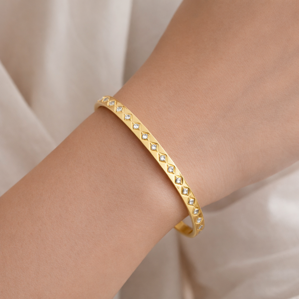 Chevron Bangle Ziva Chevron Bangle – Maryam Jewelers