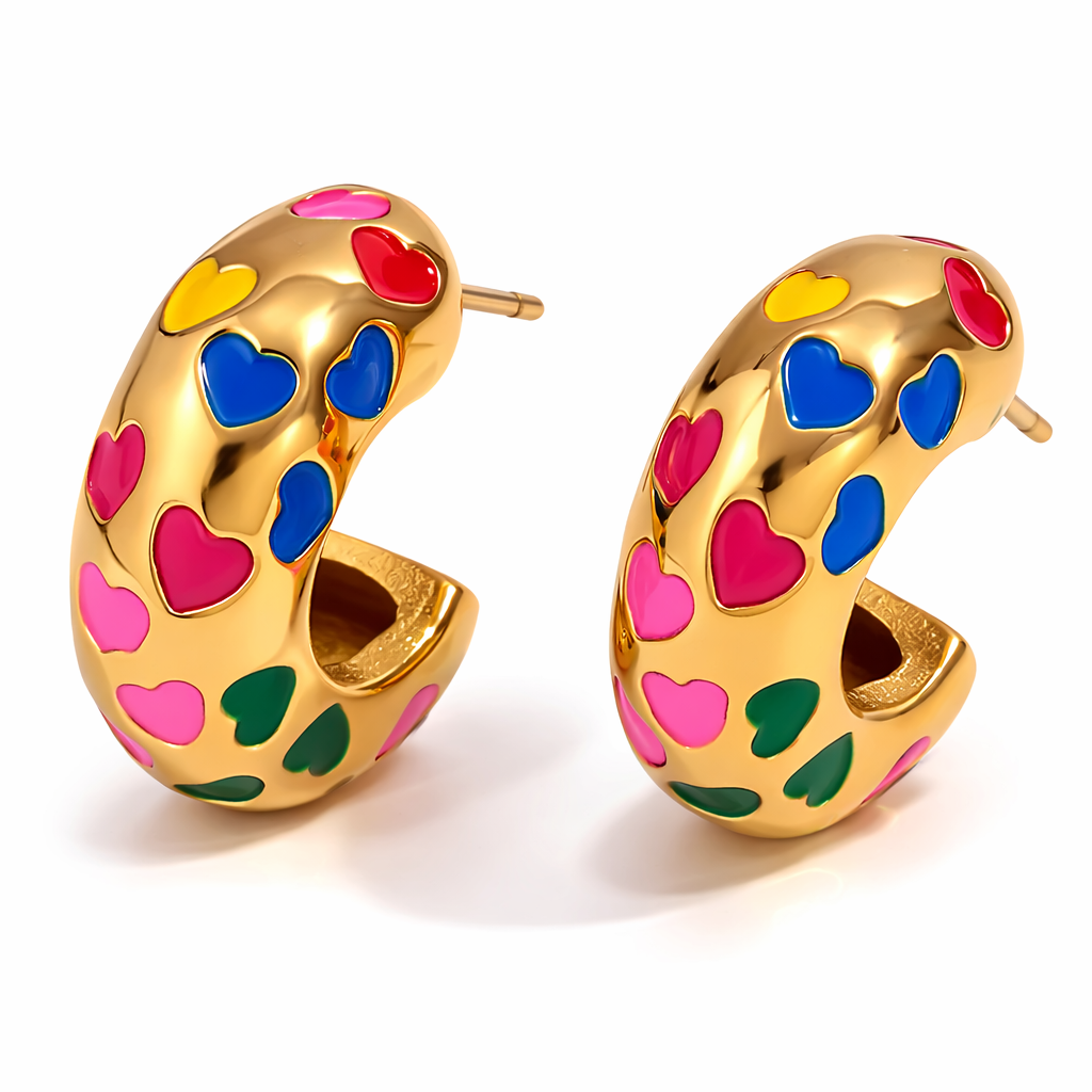 Candy Heart Hoops