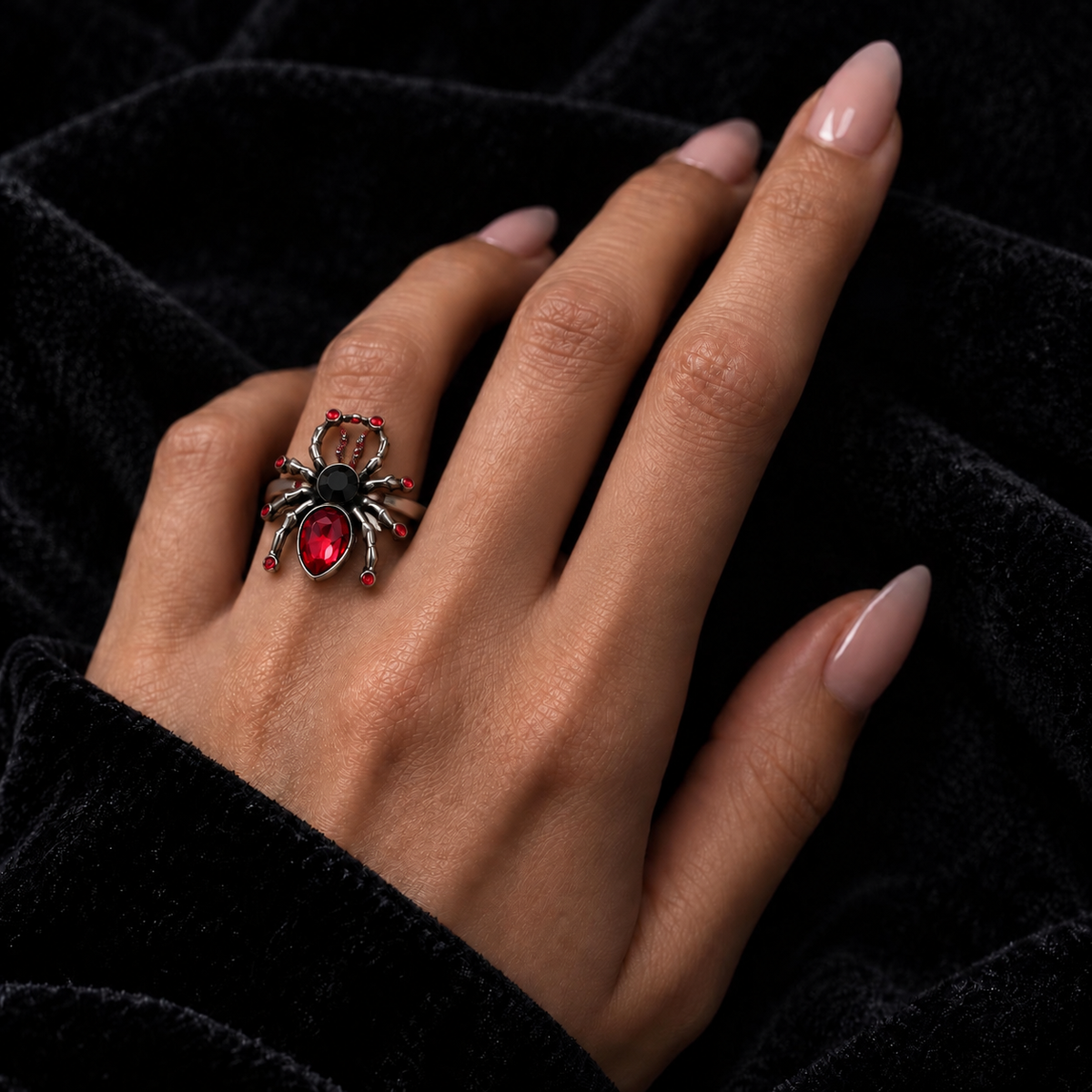 Scarlet Widow Ring