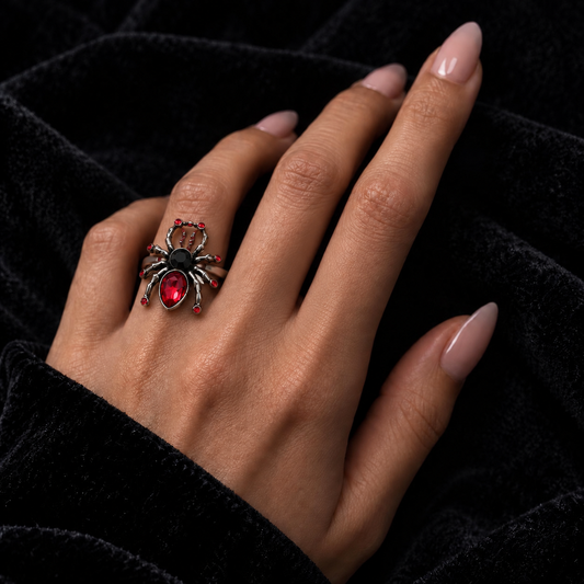 Scarlet Widow Ring