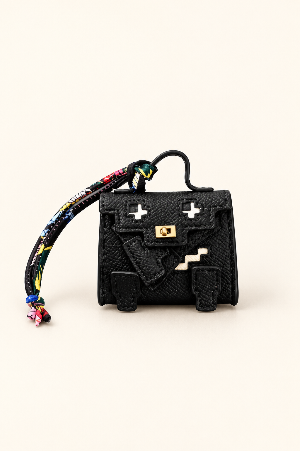 Pixel Mini Bag Charm & Keychain