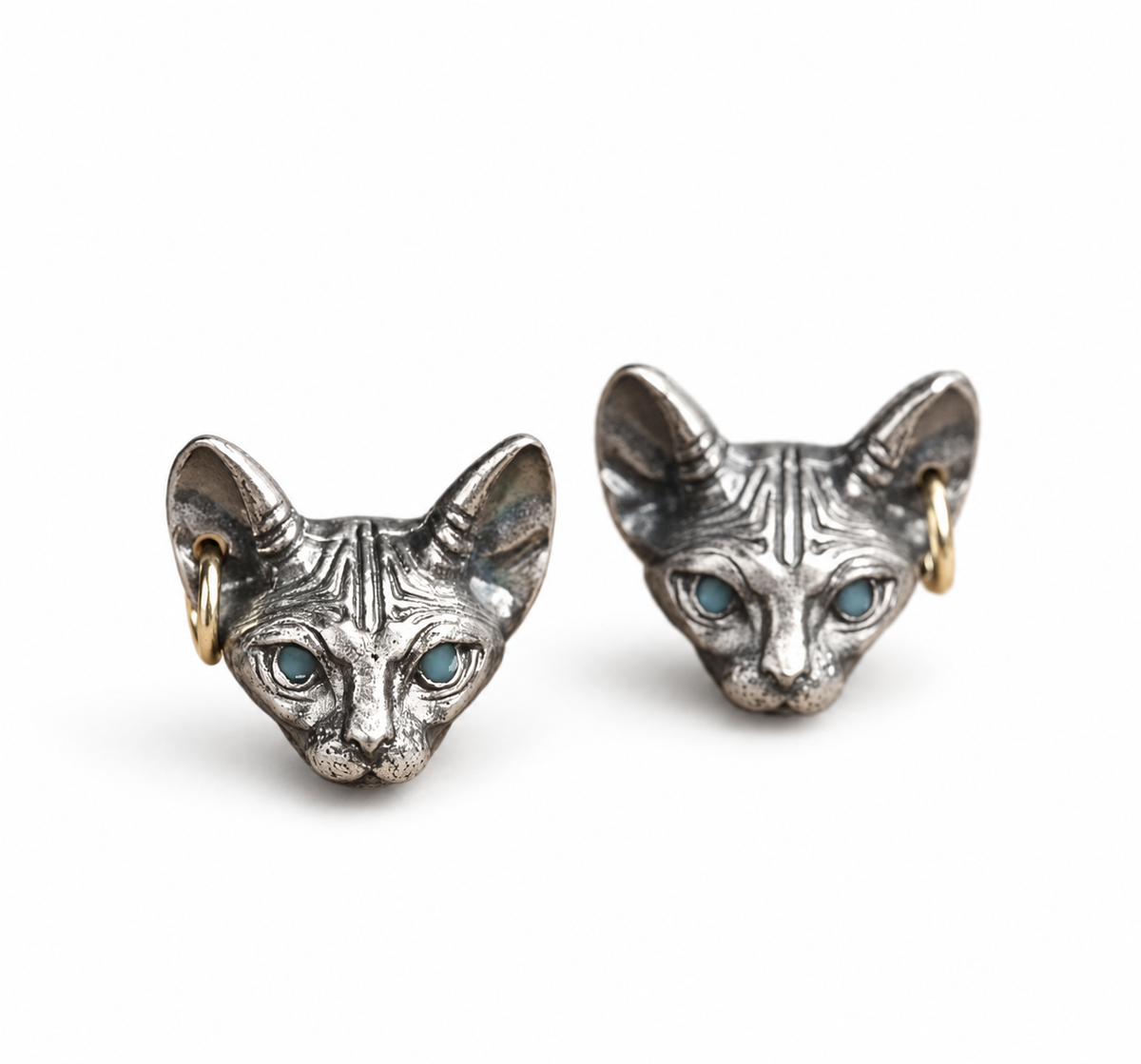 Nine Lives Cat Earrings