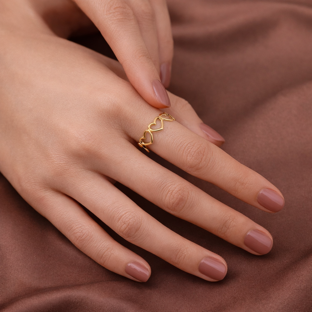 Open Hearts Ring