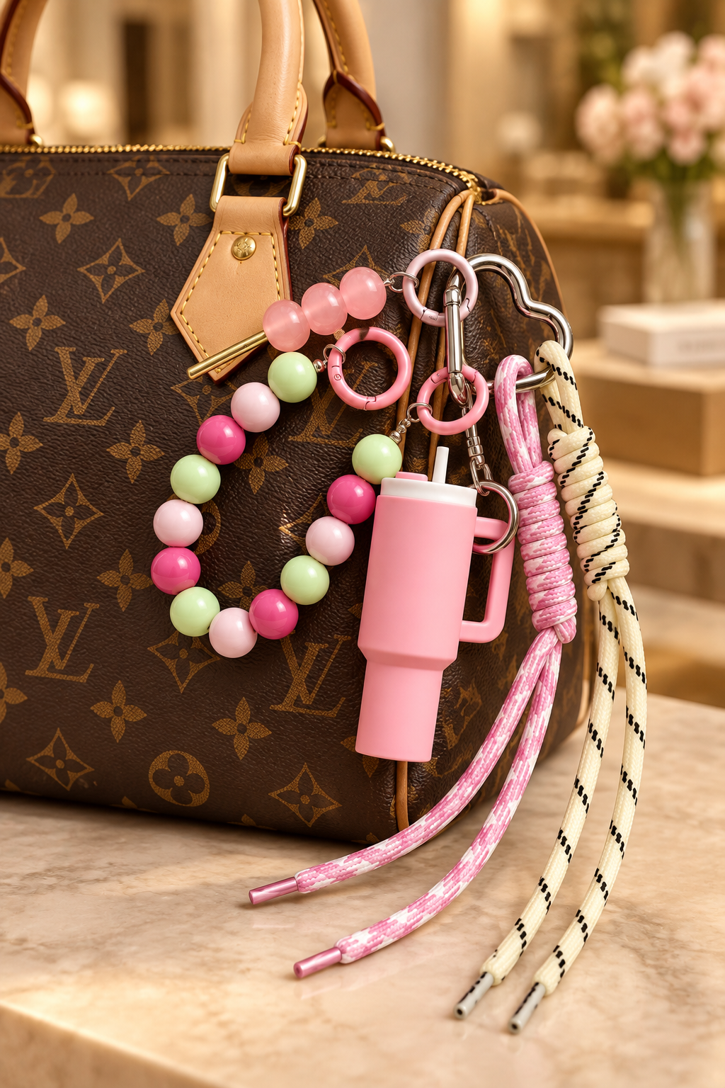 Sweetest Pink Treat Bag Charm