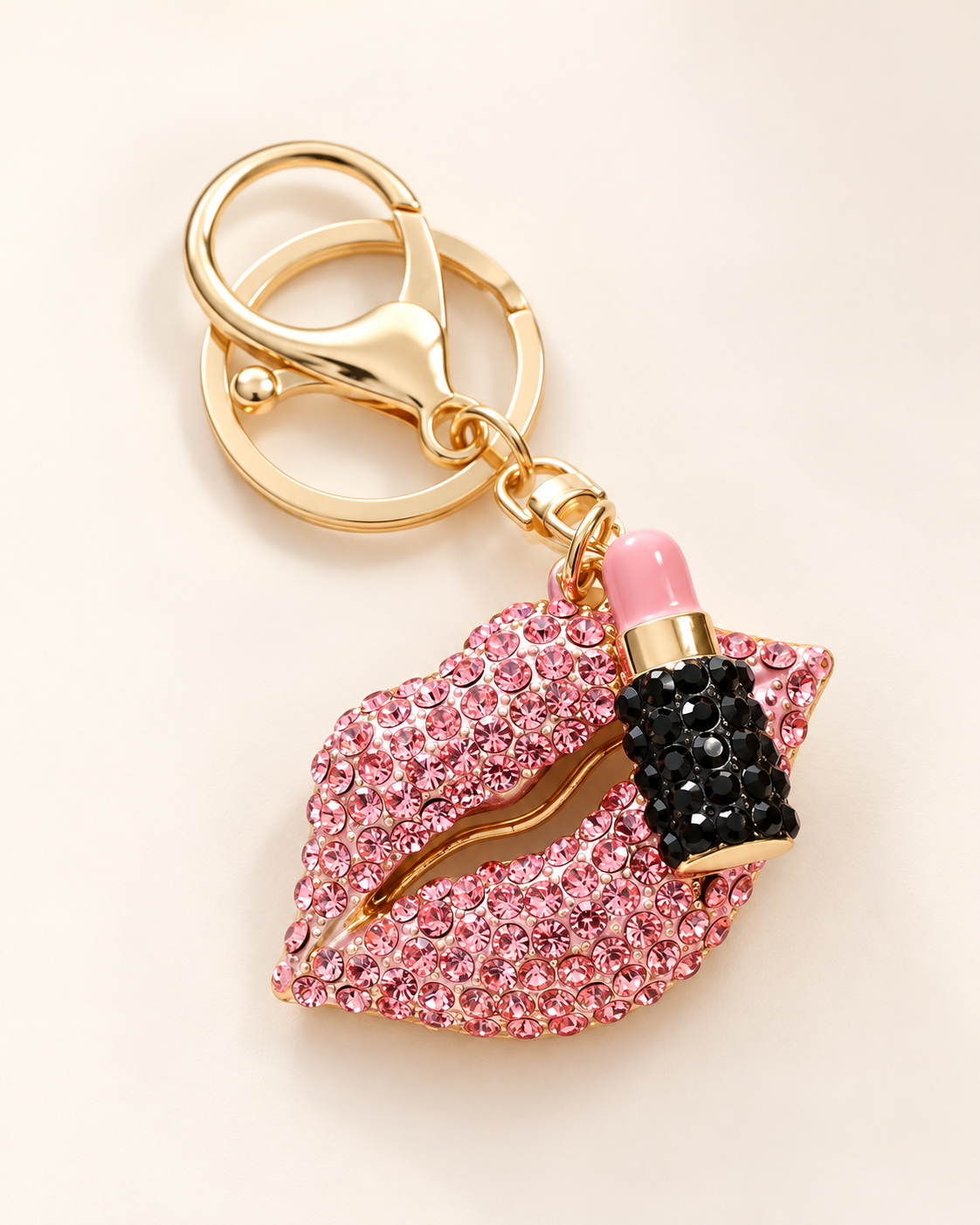 Pink lips Charm