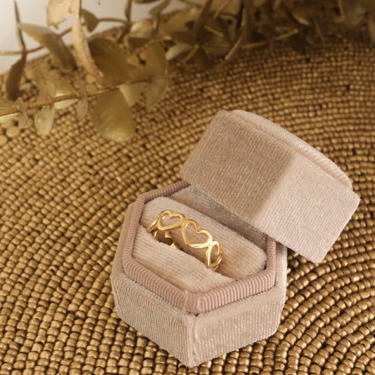 Open Hearts Ring