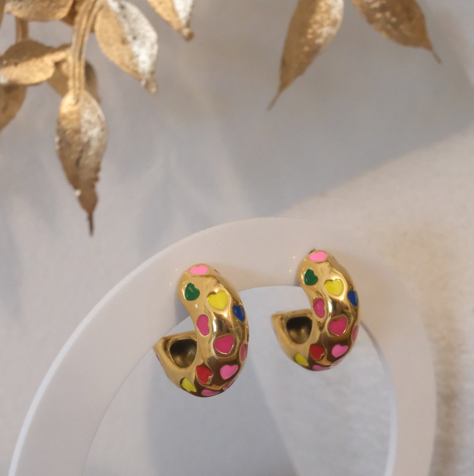 Candy Heart Hoops