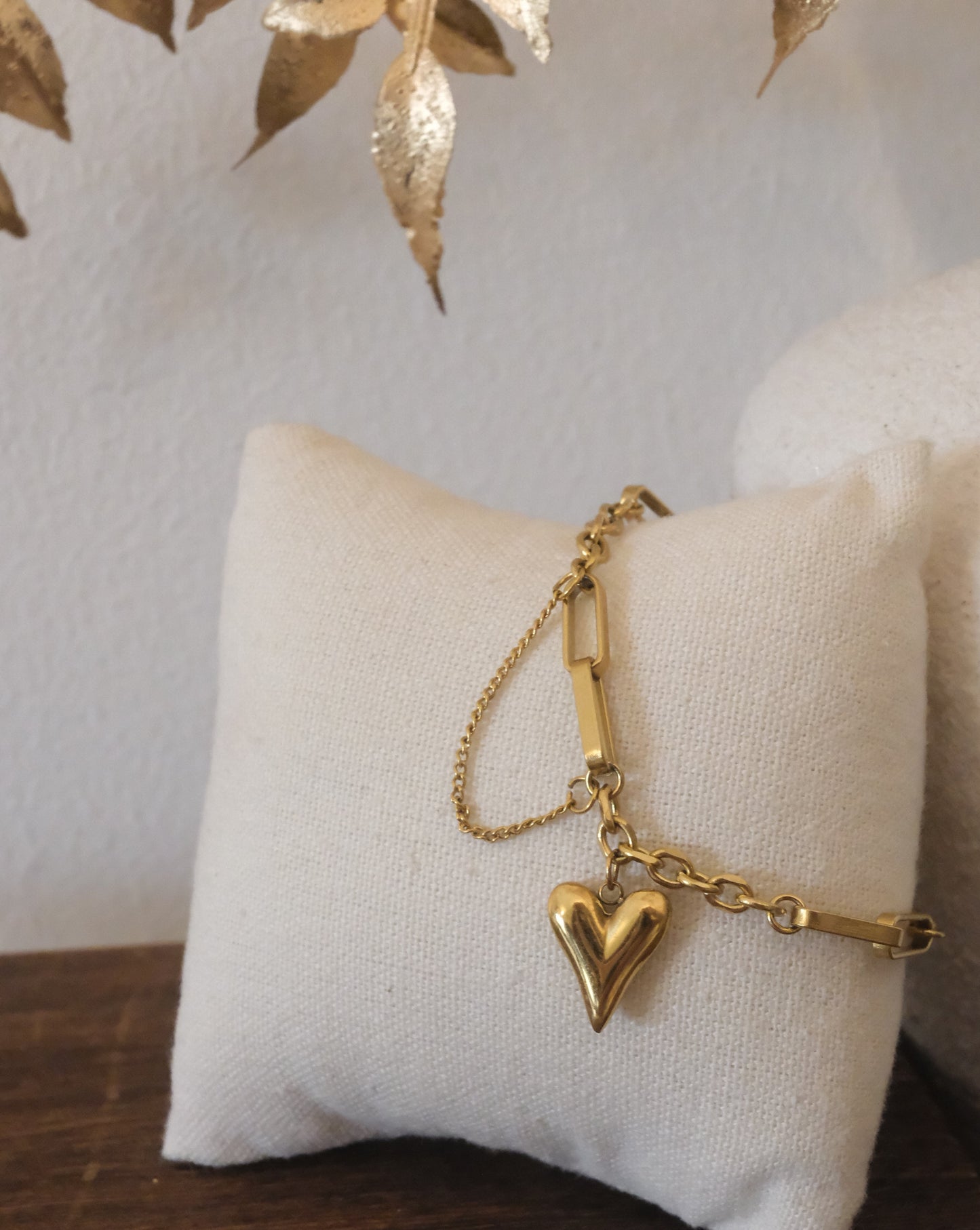 Golden Love Link Bracelet