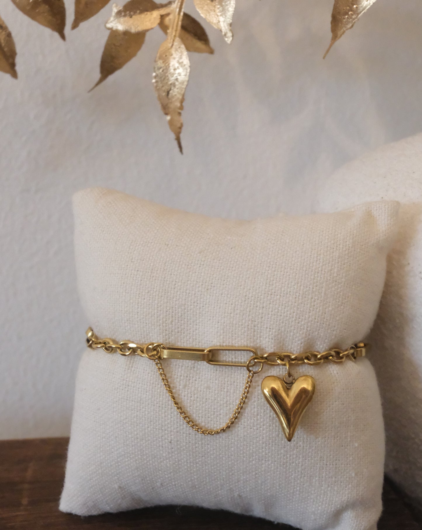 Golden Love Link Bracelet