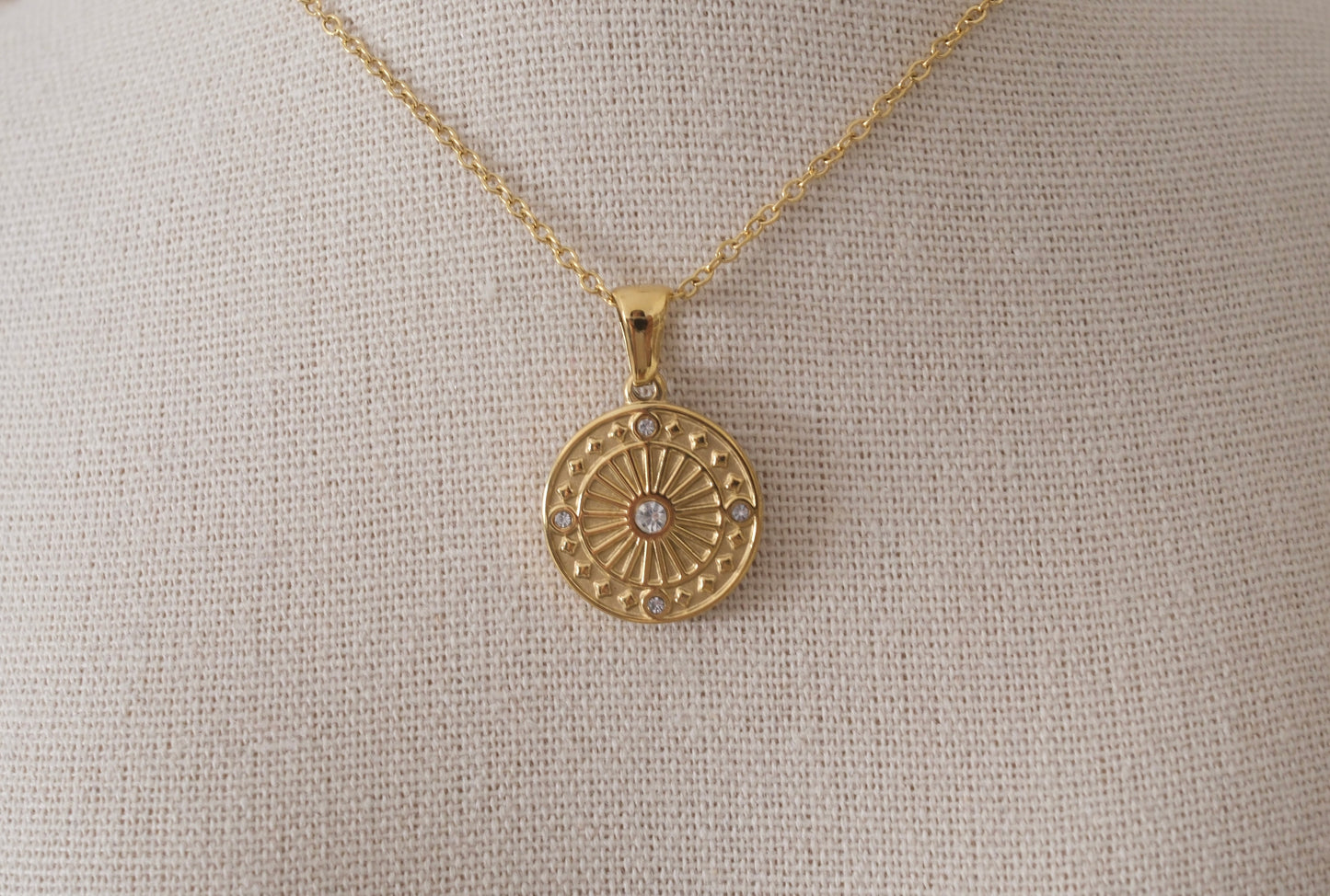 Helios Medallion Necklace