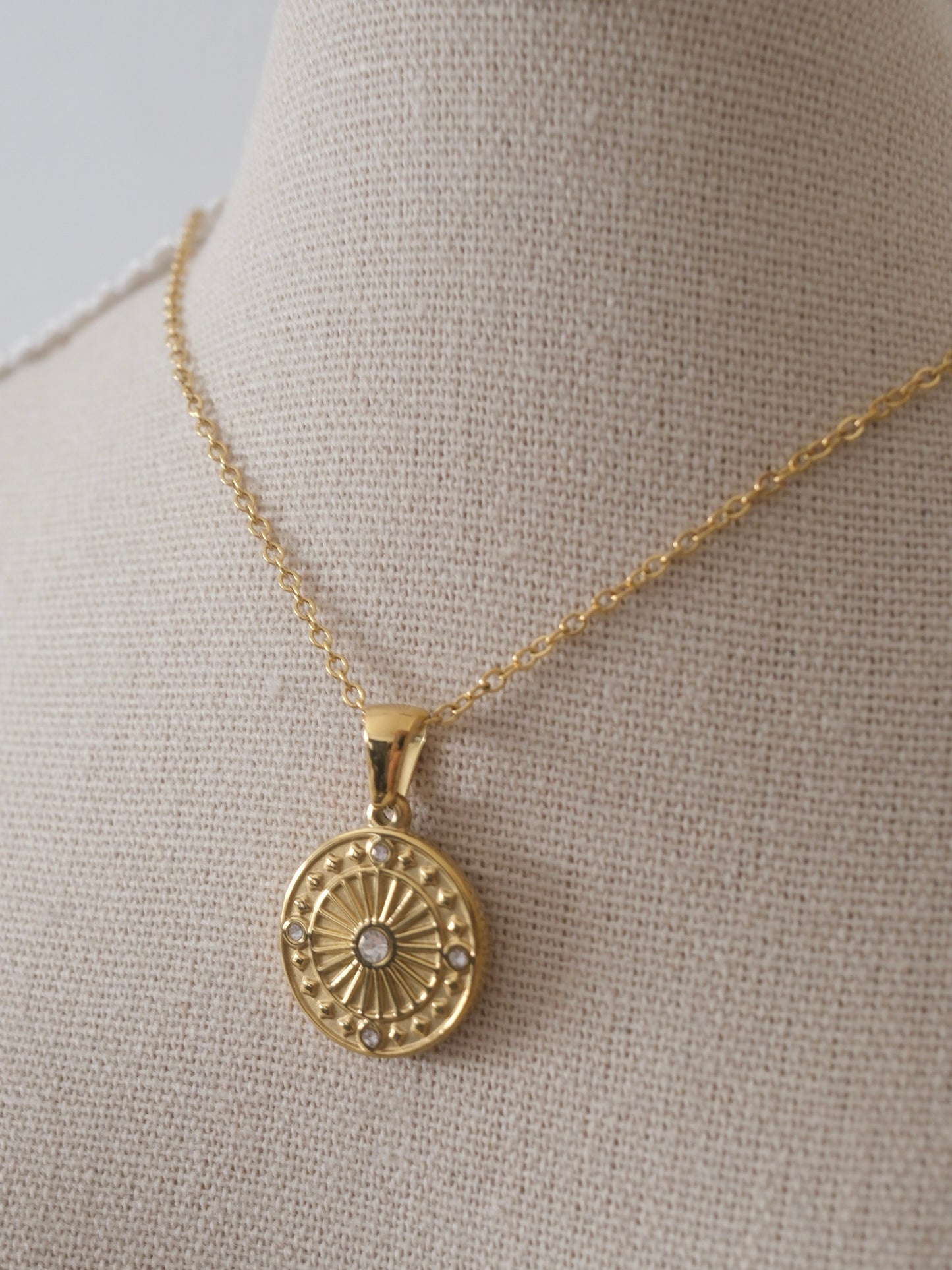 Helios Medallion Necklace