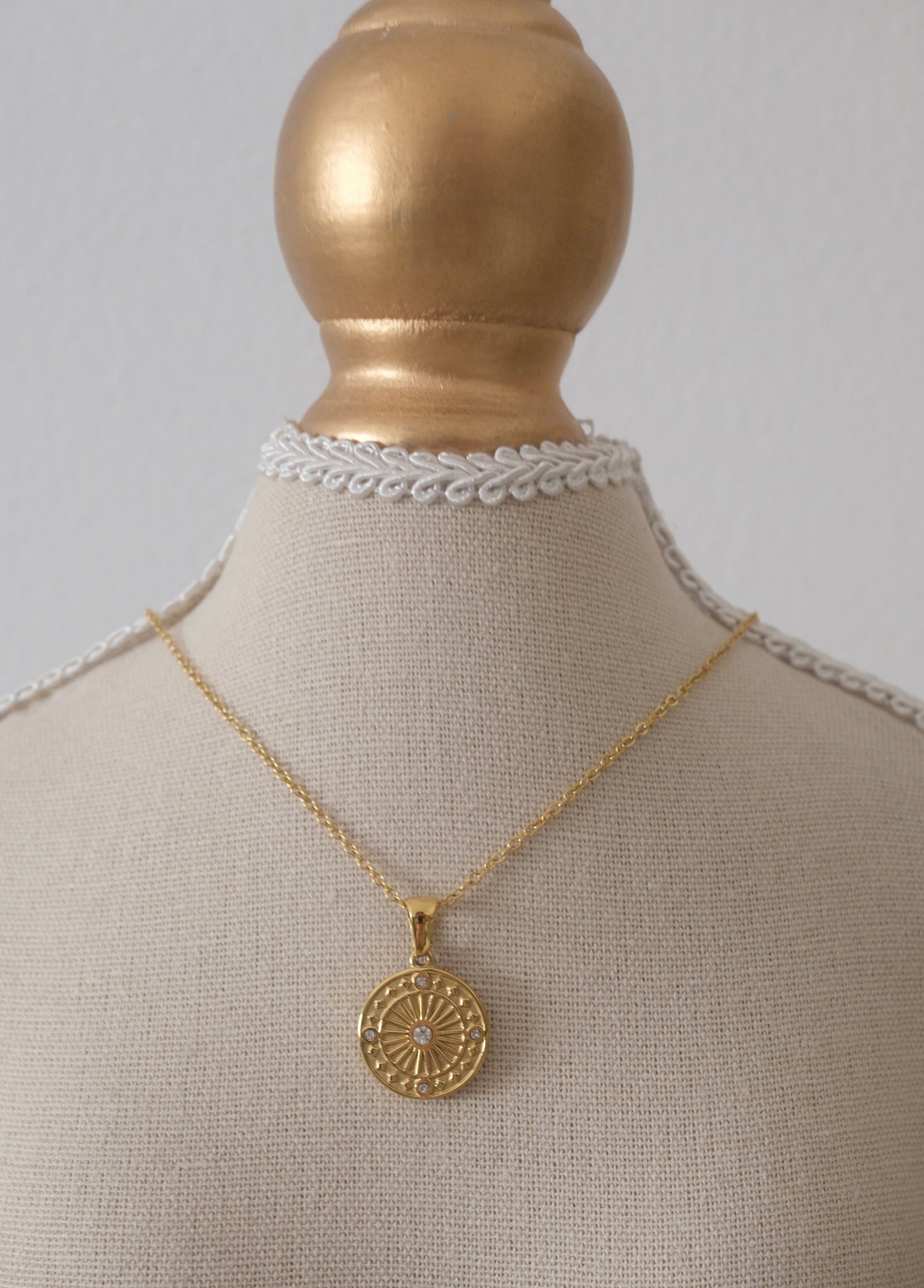 Helios Medallion Necklace