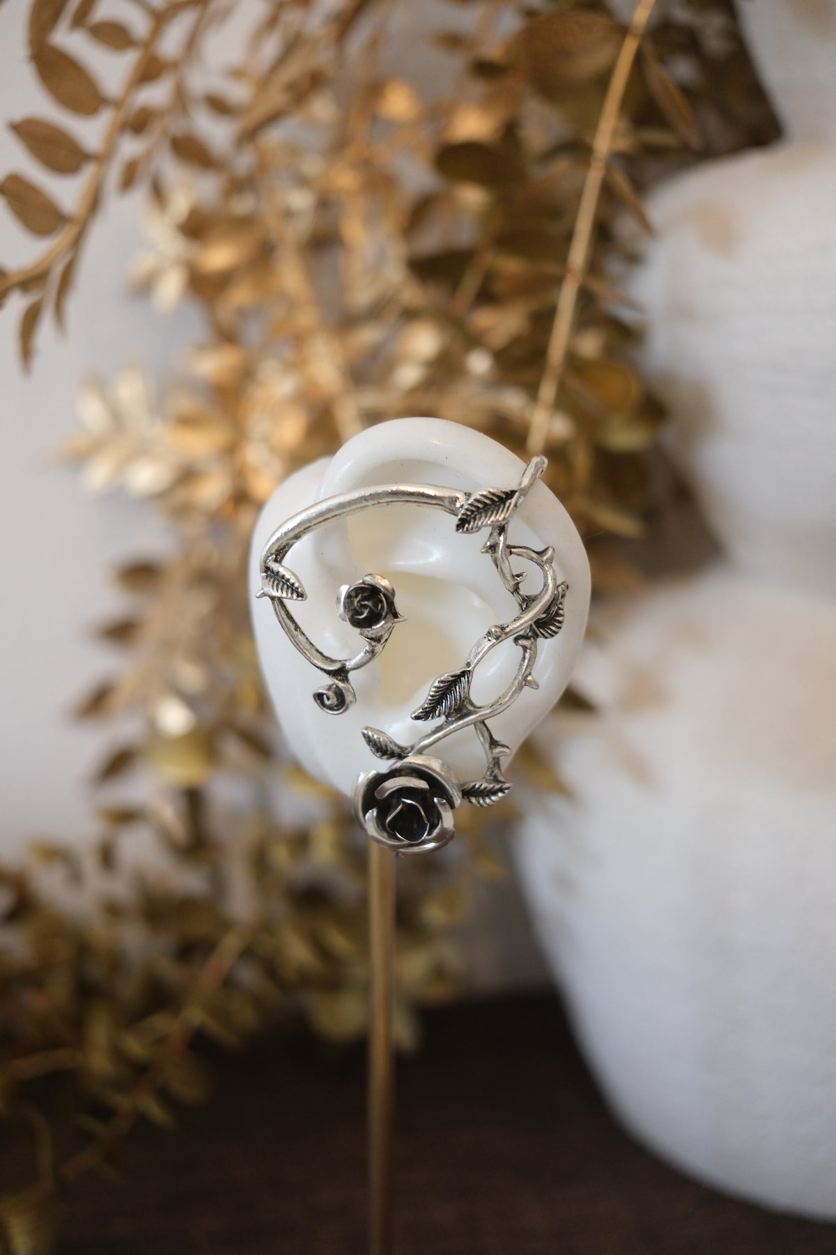 Midnight Rose Ear Cuff