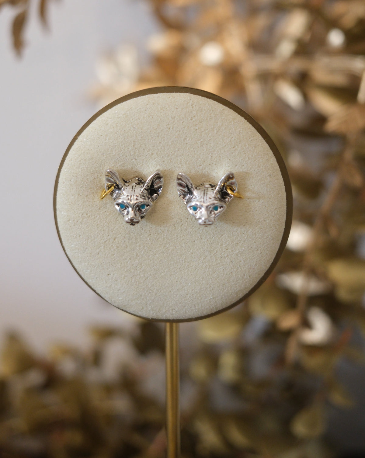 Nine Lives Cat Earrings