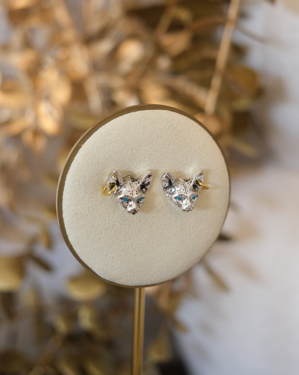 Nine Lives Cat Earrings