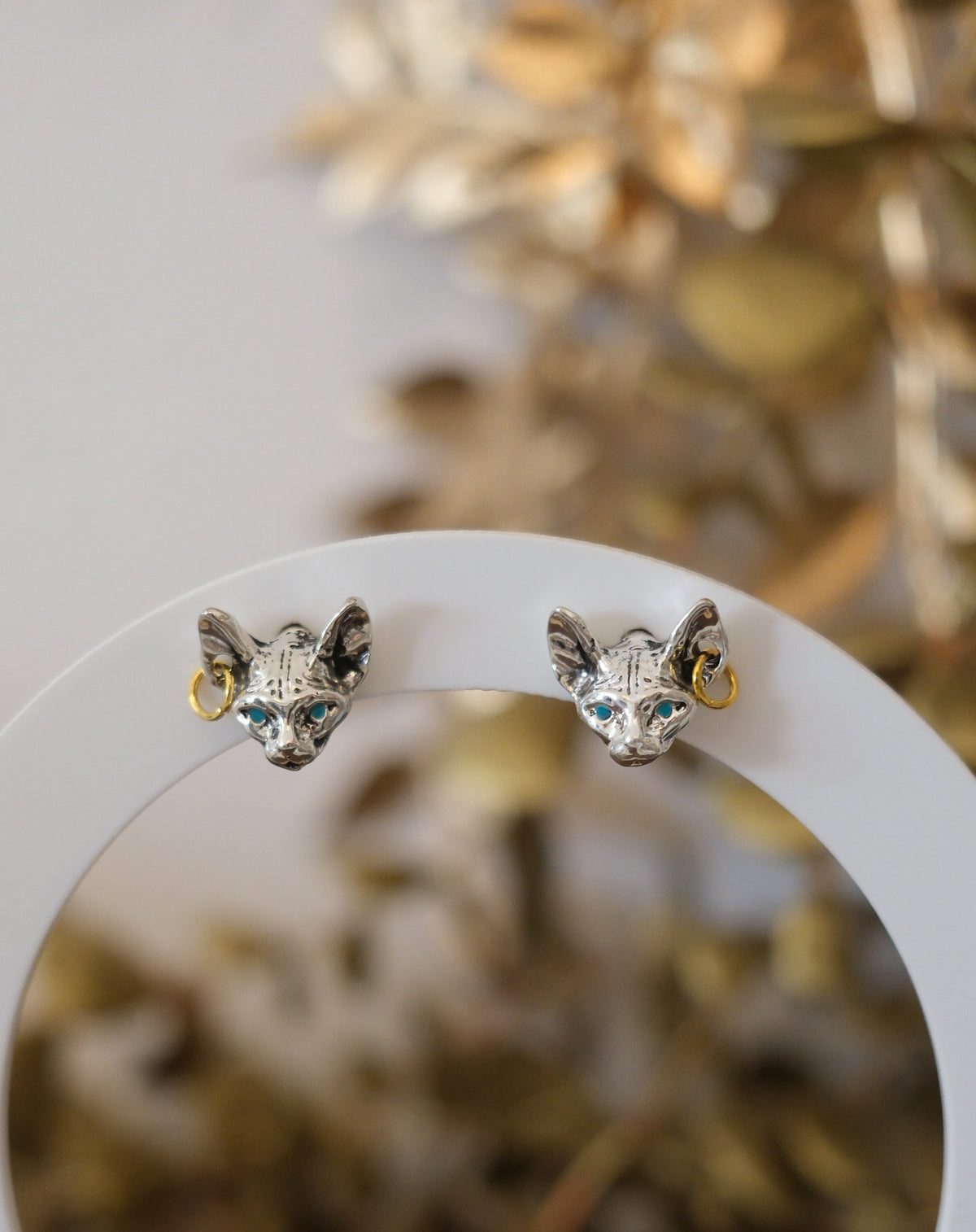 Nine Lives Cat Earrings