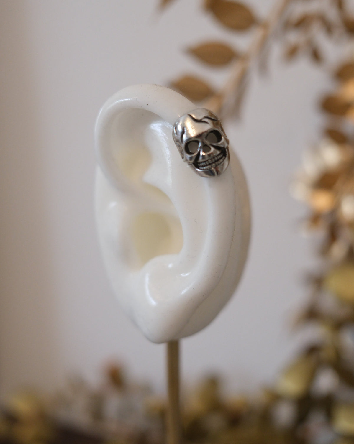 Fearless Skull Ear Cuff