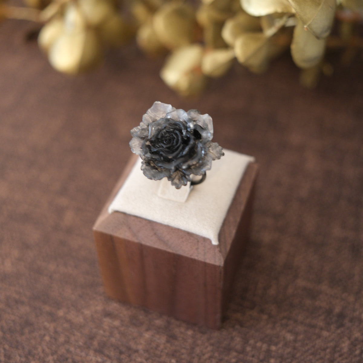 Poison Rose Black Ring