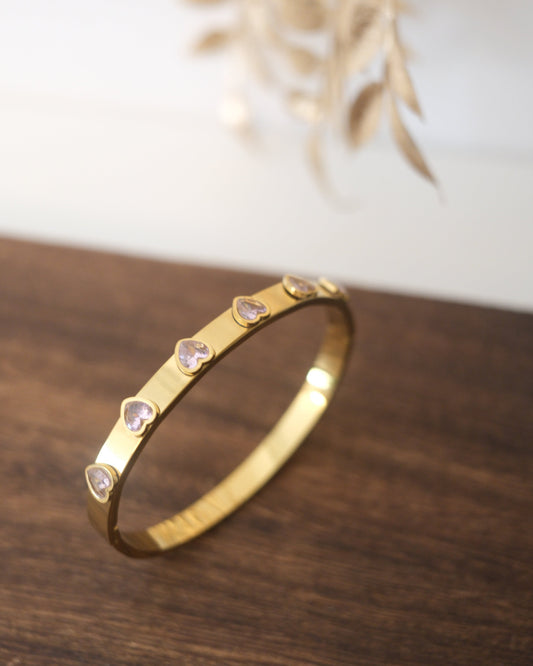 Cœur d’Or Heart Bangle